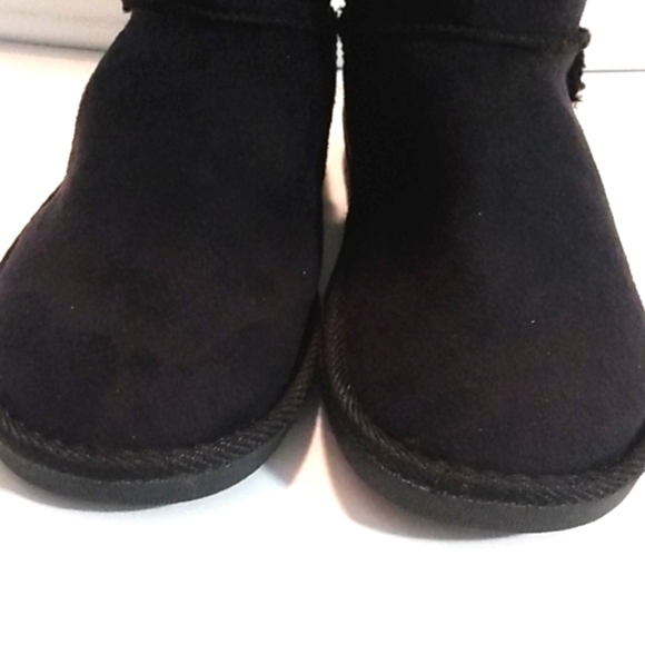 US SPORT BLACK CASUAL FAUX FUR LINED STREETWEAR BOOTS SIZE 7 NWOT - Picture 4 of 6